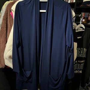 Susan Graver Deep Blue Cardigan